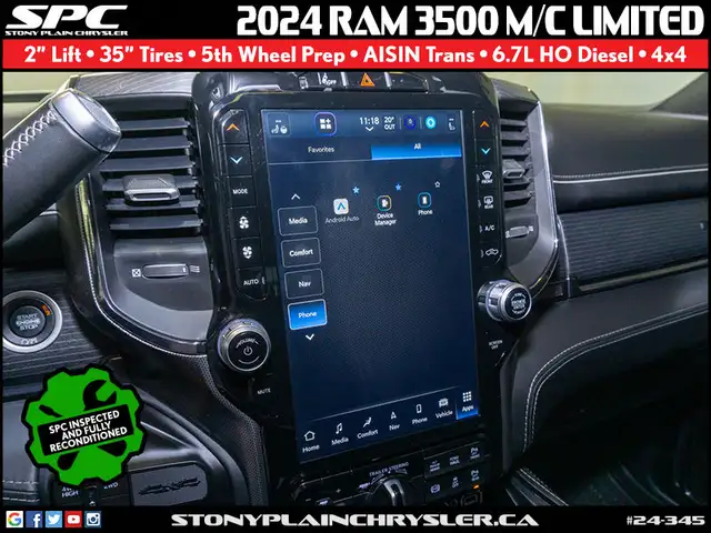 2024 RAM 3500 Limited 4x4 Mega Cab 6'4 in Cars & Trucks in St. Albert - Image 17