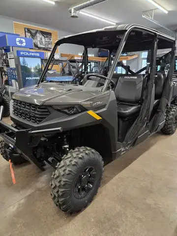 2025 POLARIS RANGER CREW 1000 PREMIUM GRANITE GRAY $2000 Rebate and 2 Yr Promotional Limited Warrant...