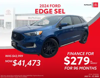 WAS: $42999 NOW: $414732024 Ford Edge ST Line 4D Sport Utility Blue Metallic AWD 8-Speed Automatic E...