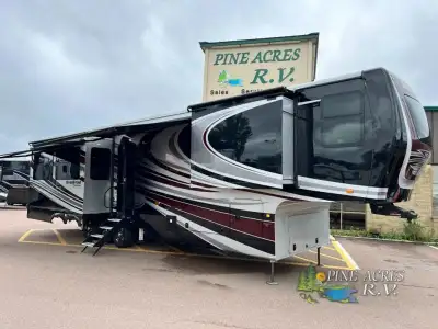 Forest River RiverStone fifth wheel 41RL highlights: Four Slide Outs Fireplace Rear Living Area Two...