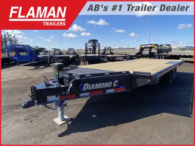 2025 DIAMOND C 20' DECK-OVER TRAILER Color: Onyx Black Frame Size: 20'x102in. Axles: (2) 7000lb Tire...