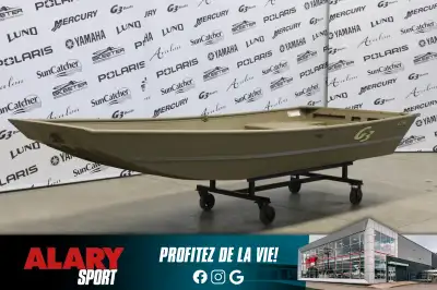 Ce JON BOAT G3 JB1236 2024 est disponible DÈS MAINTENANT! Contactez-nous au 450-420-2707. PRIX ALARY...