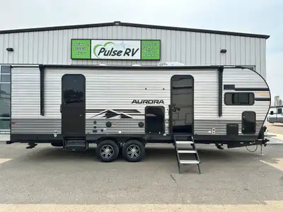 Bedroom Slide, 200 watts of solar, perfect couples unit2025 Forest River Aurora 26FKDS – The Ultimat...