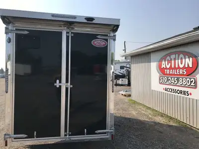 LEGACY SERIES ALL ALUMINUM FRAME 6' X 12' SINGLE AXLE CARGO WITH BARN DOORS AND POLYCORE PANEL UPGRA...