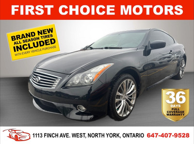 2012 INFINITI G37 COUPE XS ~AUTOMATIC, FULLY CERTIFIED WITH WARR
