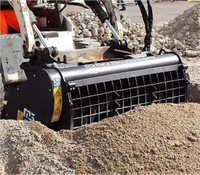 Skid steer self loading concrete cement mixer