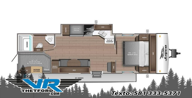 2024 JAYCO Jay Feather 22BH in Travel Trailers & Campers in Thetford Mines