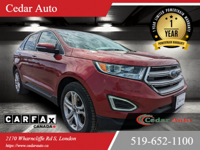 2018 Ford Edge Titanium AWD | 1 YEAR POWERTRAIN WARRANTY INCLUDE