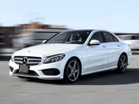 2015 Mercedes Benz C-300 AMG PKG White Exterior on Black Interior comes with Navigation and Back up... (image 2)