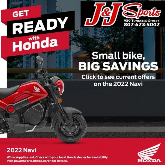 2022 Honda NAVI NAVI in Scooters & Pocket Bikes in Thunder Bay