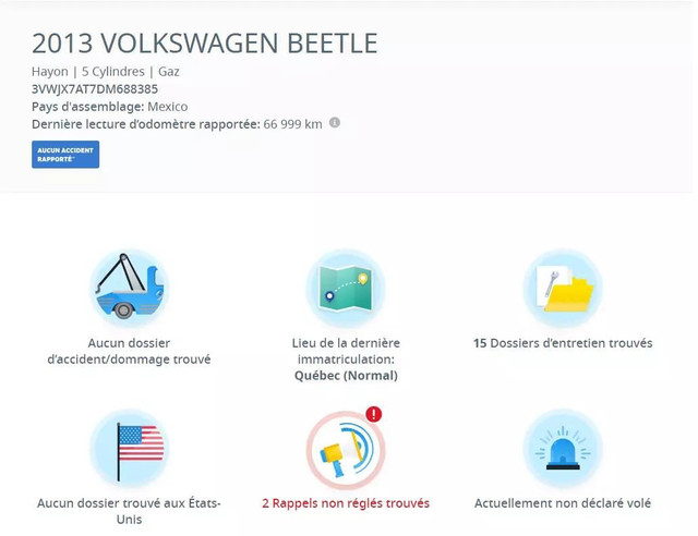 2013 VOLKSWAGEN Beetle 2.5 in Cars & Trucks in City of Montréal - Image 3