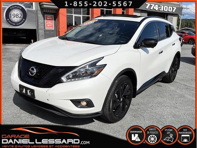 Nissan Murano PAS VGA SL AWD MIDNIGHT MAG 20" 3.5L GPS TOIT 2018 in Cars & Trucks in St-Georges-de-Beauce - Image 2