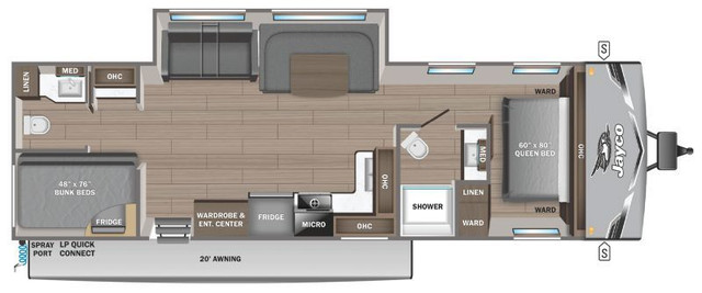 2025 JAYCO JAY FLIGHT SLX 330TBS in Travel Trailers & Campers in Hamilton - Image 2