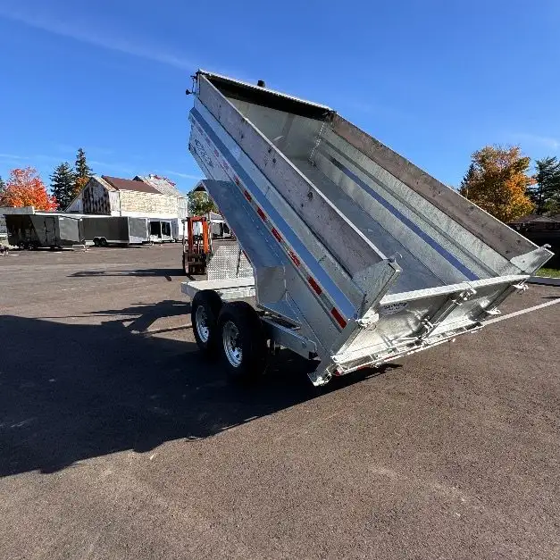 Galvanized 82x12 7TON Dump Trailer With Ramps in Cargo & Utility Trailers in Brantford - Image 9