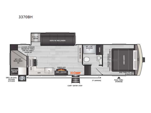2022 Keystone RV Arcadia Half-Ton 3370BH in Travel Trailers & Campers in Lethbridge - Image 2