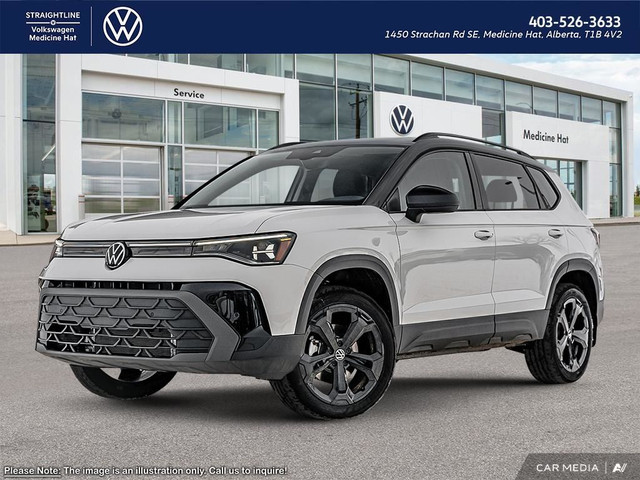2025 Volkswagen Taos Comfortline Black Edition 4MOTION Turbochar in Cars & Trucks in Medicine Hat - Image 2