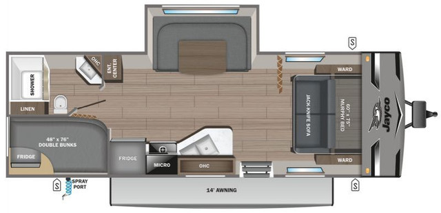 2024 JAYCO JAY FLIGHT 235MBH in Travel Trailers & Campers in Hamilton - Image 2