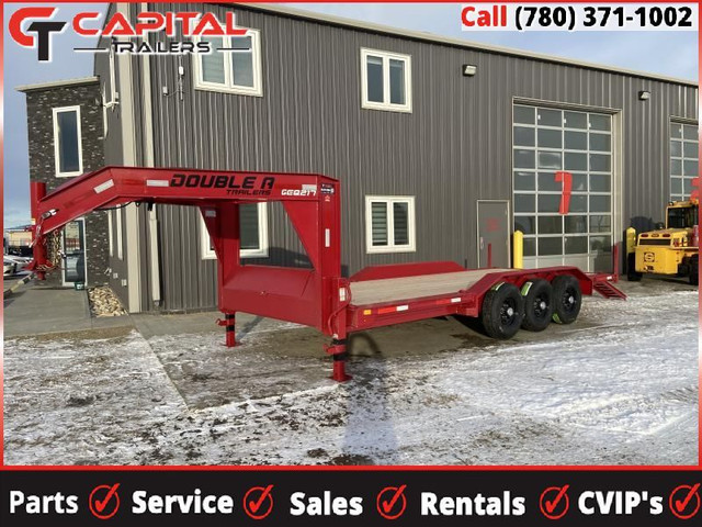 2023 Double A Trailers Low Profile Gooseneck Equipment Trailer 8 in Cargo & Utility Trailers in Strathcona County