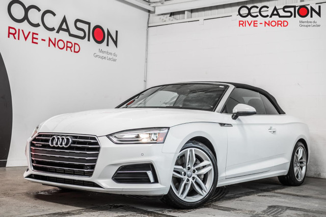 Audi A5 Cabriolet Progressiv Quattro NAVI+CUIR+SIEGES.CHAUFF+CAR in Cars & Trucks in Laval / North Shore