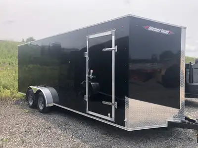 2023 WEBERLANE 7X20 ENCLOSED TRAILER FINANCE FOR AS LOW AS $45/WEEK 7X20 PLUS 2.5FT FOR V-NOSE HD RE...