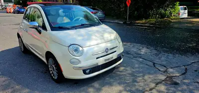 Fiat 500 Cabriolet , 4cyl., AUTOMATIQUE, Air climatis, Lecter CD-Bluetooth, Phares anti-brouillard,...