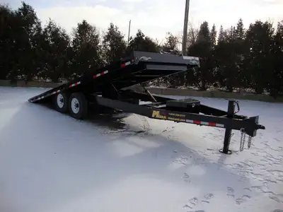 24' Hydraulic Tilt Deckover Float Trailer Easy to Load, 7 Ton Models starting at just $16,845.00 - F...