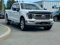 This 2021 Ford F-150 LARIAT has a Star White Exterior and Black Leather Interior with seating for 5.... (image 8)