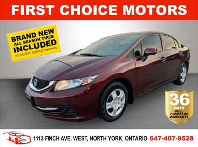 2013 HONDA CIVIC LX ~AUTOMATIC, FULLY CERTIFIED WITH WARRANTY!!!