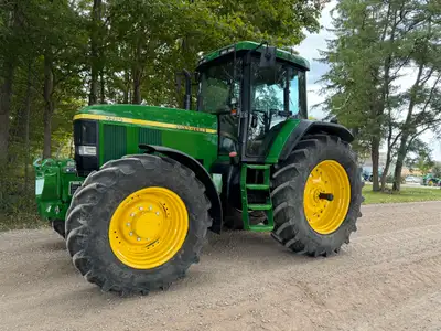2000 John Deere 7710 FWA, 19 Speed 40 km/hr powershift, 6648 hours, 8.1 litre engine rated at 155 hp...