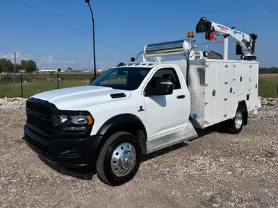 NEW - 2024 Dodge Ram 5500HD 4x4 Regular Cab Service Truck + 6.7L Cummins Diesel + 4x4 W/ AutoMatic T...