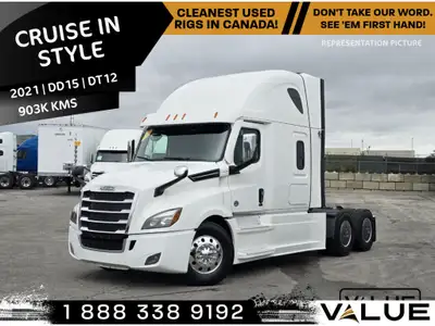 2021 FREIGHTLINER CASCADIA SLEEPER - 902,404 KM - DETROIT DD15 - 505 HP - DT12 - 3.08 RATIO - 231 WB...