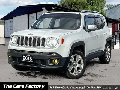 2018 Jeep Renegade Limited 4WD - FULLY LOADED White on Black | Top Trim | Loaded with Premium Featur...