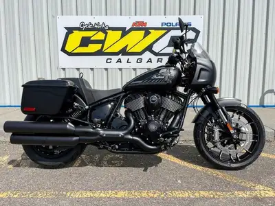 ONE UNIT ONLY! CALL/TEXT 403-230-1920 FOR MORE INFO! 2025 Indian Motorcycle Sport Chief RT Black Smo...