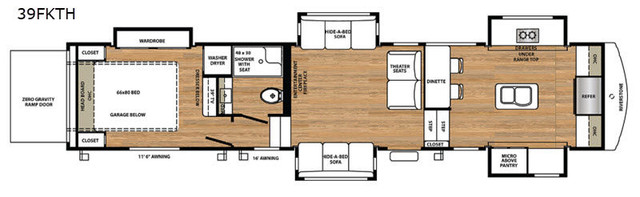 2019 Forest River RV RiverStone 39FKTH in Travel Trailers & Campers in Hamilton - Image 3