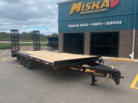 Miska 12 Ton Tri-Axle Flatbed Trailer