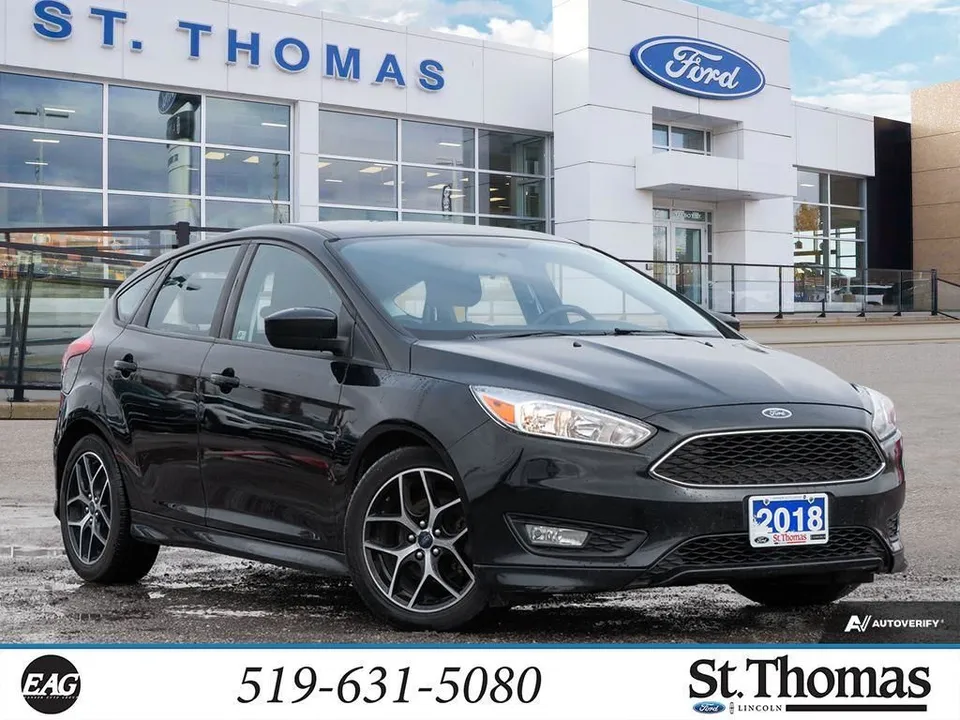 2018 Ford Focus Automatic Cloth Seats SE Sport Package Alloy Wh
