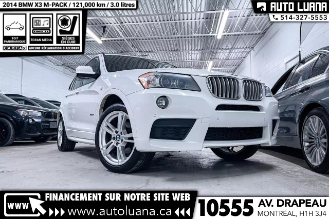 2014 BMW X3 xDrive35i M PACK TOIT PANO/CAMERA/INTERIEUR ROUGE in Cars & Trucks in City of Montréal - Image 3