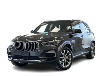 Recent Arrival! 2020 BMW X5 xDrive40i, Dark Graphite Black Black Perforated Vernasca Leat, 4-Wheel D...