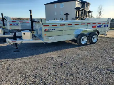 2026 K-Trail 7'x16' 8 Ton HD EXPERT Dump Trailer GVWR 17150 lbs Galvanized NO MORE PAINTING Comes wi...