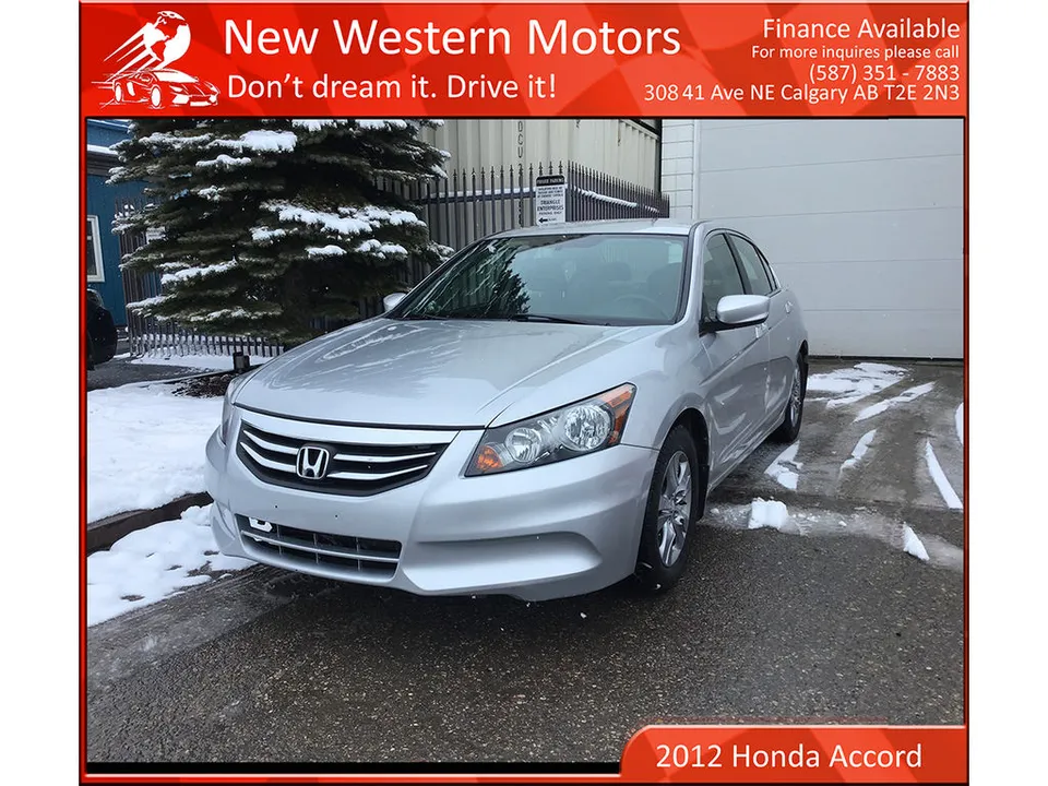 2012 Honda Accord Sedan SE/ LOW KMS/ ACTIVE STATUS!