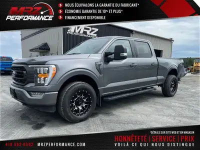 VÉHICULE ENDOMMAGÉ -- Ford F150 XLT Sport Gris Crew Cab Boite 6.5' V8 5.0l - Visitez le WWW.MRZPERFO...