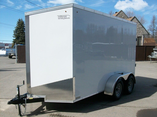  2024 Weberlane CARGO 6' X 12' V-NOSE 2 ESSIEUX RAMPE VTT MOTO T in Travel Trailers & Campers in Laval / North Shore