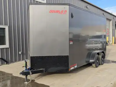 DELIVERY IN CALGARY & SURROUNDING AREAS AVAILABLE. 2025 Double A Ruger Series 7' X 16' Enclosed Carg...