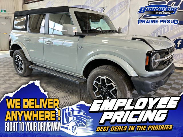 2023 Ford Bronco OUTERBANKS 2.7 4X4 | LUX PKG | HTD STS/STR WHL in Cars & Trucks in Lloydminster