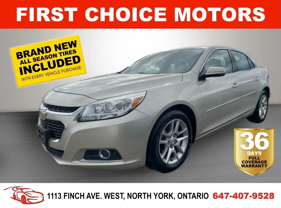 2014 CHEVROLET MALIBU LT ~AUTOMATIC, FULLY CERTIFIED WITH WARRAN
