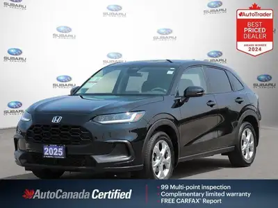 Recent Arrival! New Price! Black 2025 Honda HR-V LX FWD CVT 2.0L I4 DOHC 16V 4-Wheel Disc Brakes, Ai...