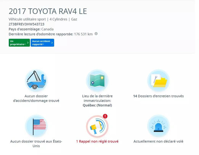 2017 TOYOTA RAV4 LE in Cars & Trucks in City of Montréal - Image 3