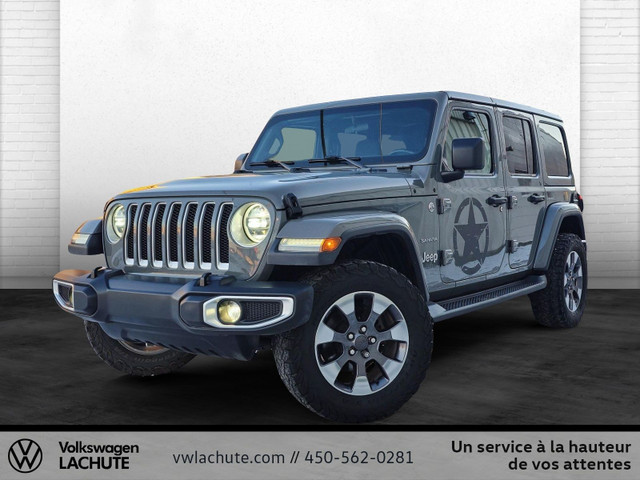 2020 Jeep Wrangler Unlimited SAHARA+UNLIMITED+ENSEMBLE 2 TOITS+8 in Cars & Trucks in Laurentides