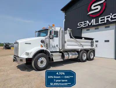 1 Owner! 2021 Kenworth T800 Tandem Dump Truck KMS: 353,694 HRS: 8,461 Engine: Cummins X15 525HP (Del...