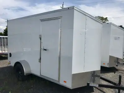 Save during Miska's In-stock Enclosed Trailer Sale Miska Hero 6' x 12' Enclosed Cargo Trailer w/ Ram...